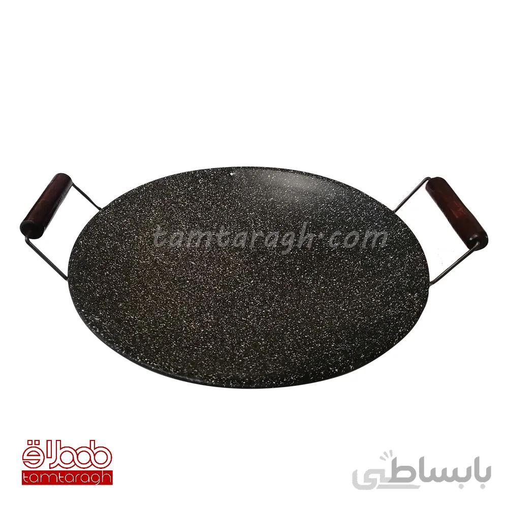 ساج سفری روکش گرانیتی همراه با دسته چوبی