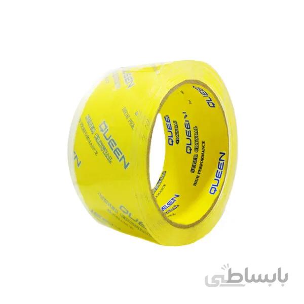 چسب کریستال 90 یارد کوئین زرد 40 میکرون