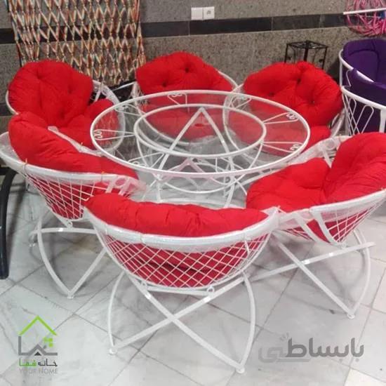 میز و صندلی باغی و تراس مدل مهتاب (الماس)