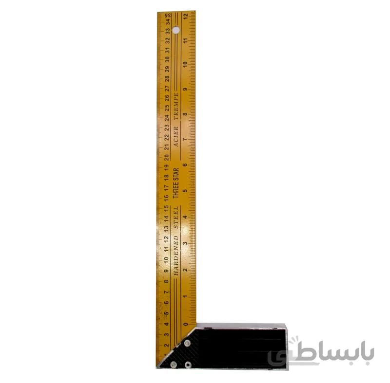 گونیا پایه دار Three Star استیل 35 سانتی‌متر