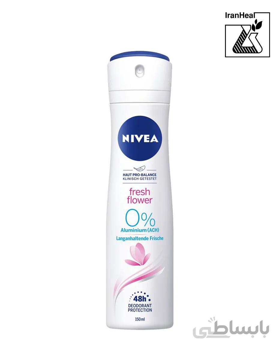 اسپری زنانه فرش فلاور نیوا ا Nivea Fresh Flower Deodorant Spray
