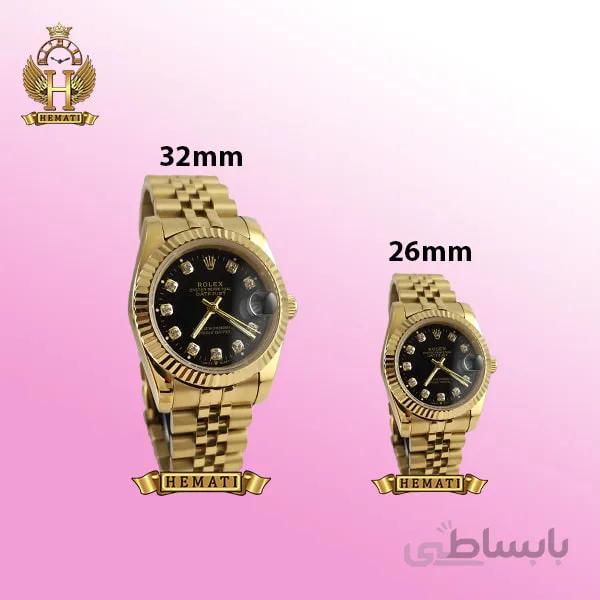 ساعت زنانه رولکس دیت جاست Rolex Datejust RODJL106 طلایی