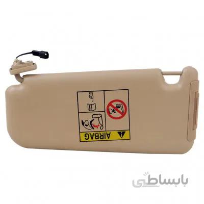 آفتابگیر راست آینه دار و چراغ دار آذین پارت مناسب برای سمند