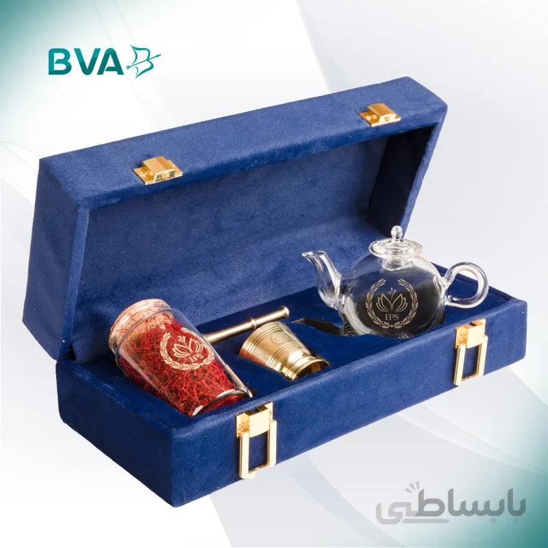 پک کادویی تمام زعفران یاقوت کبود
