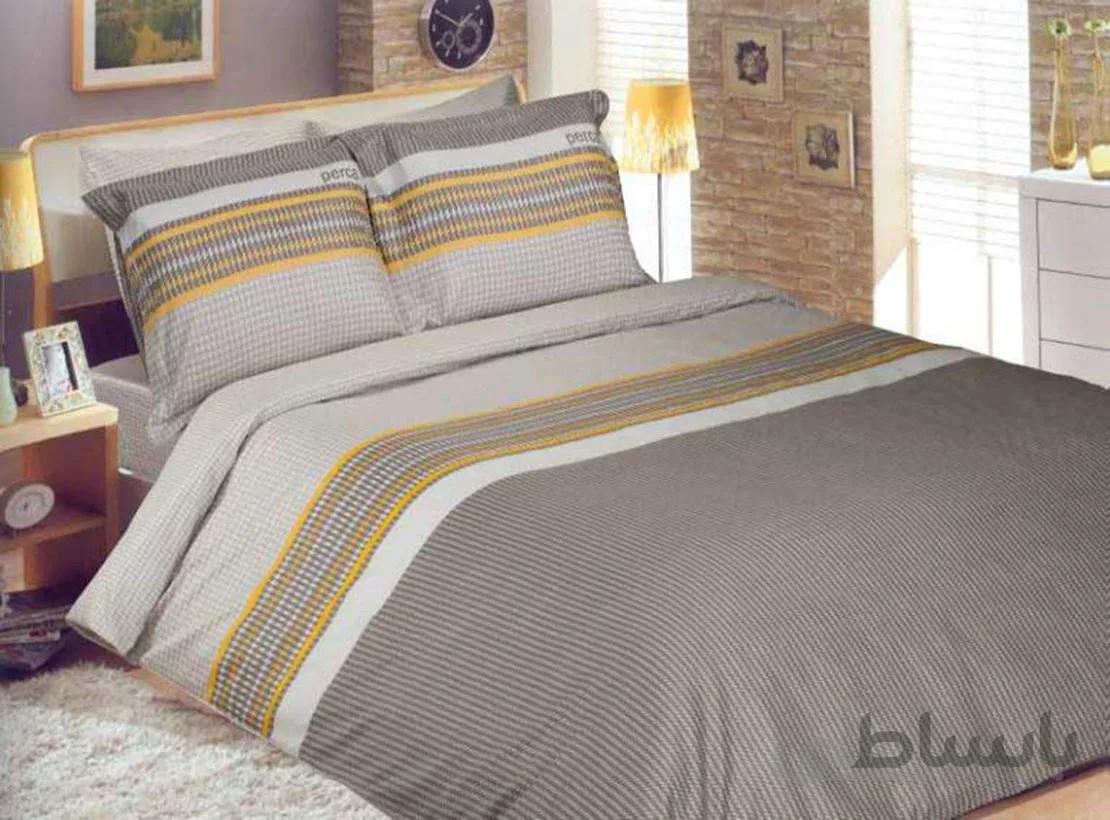 ست کاور لحاف دونفره 4 تکه ساتن طرح دیاموند