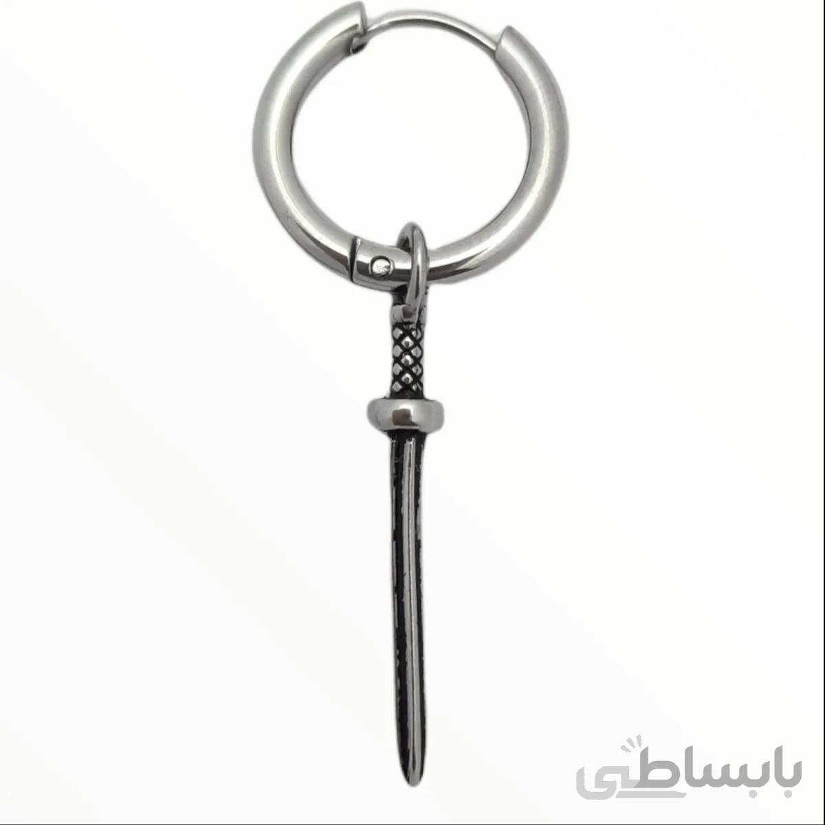 پیرسینگ گوش طرح شمشیر کد pr1