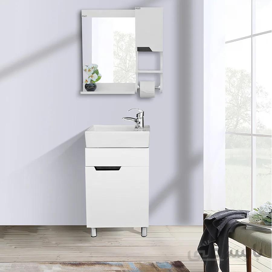 ست کابینت و روشویی مدل R_Andreh02 به همراه آیینه باکس