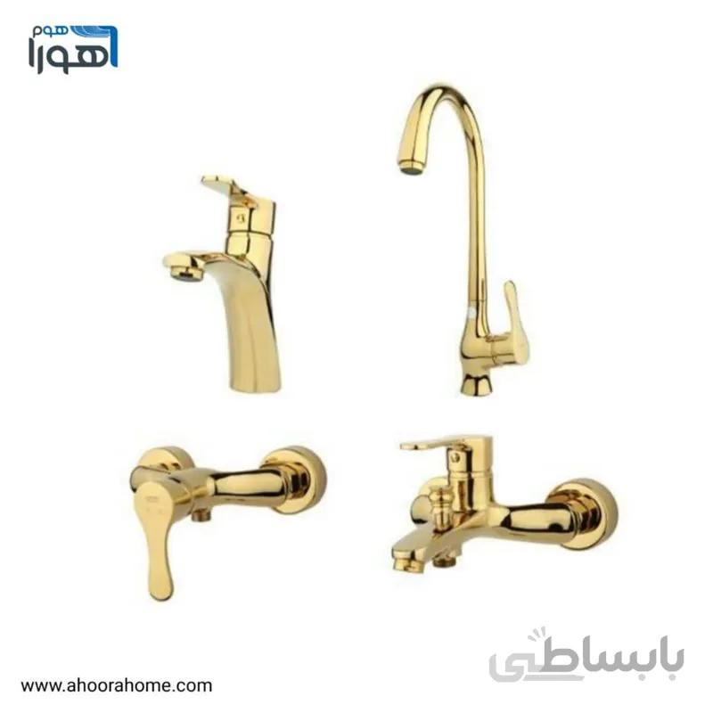 ست شیرآلات راسان مدل صدف طلایی RASAN