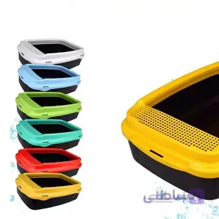 ظرف خاک گربه مدل لبه دار سایز بزرگ X80