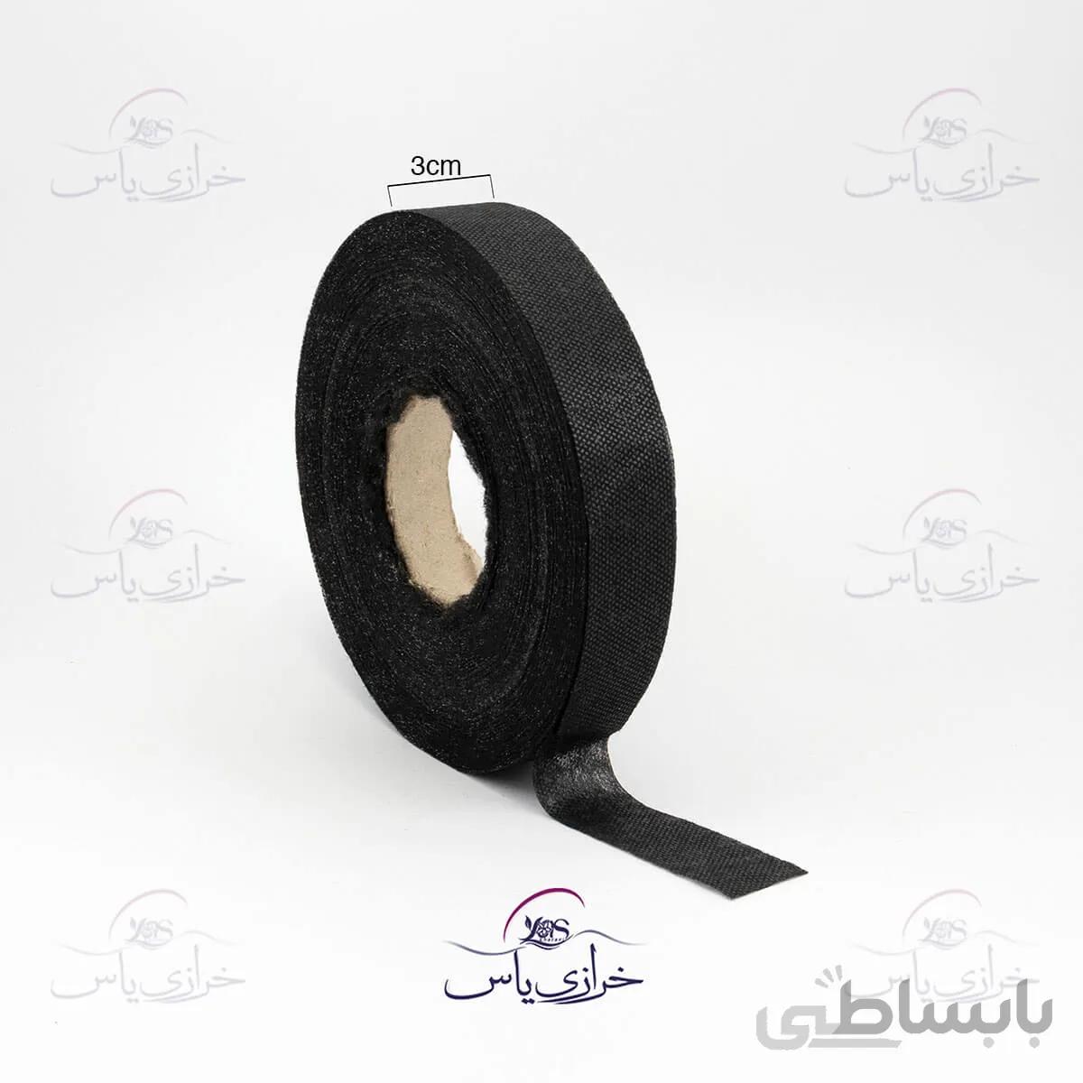 لایه چسب برش خورده مشکی 3 سانت