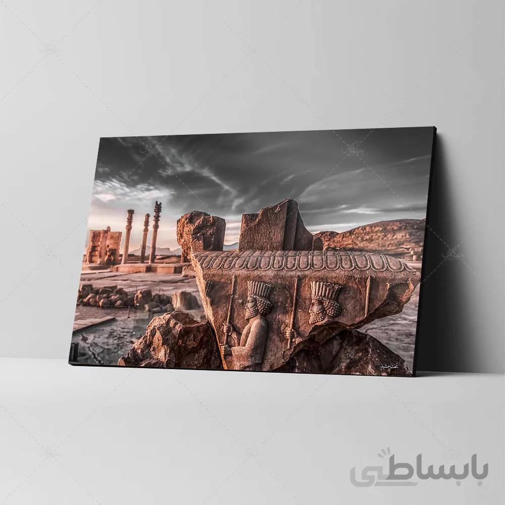 تابلو شاسی آواویز مدل نقش برجسته تخت جمشید کد 4G392