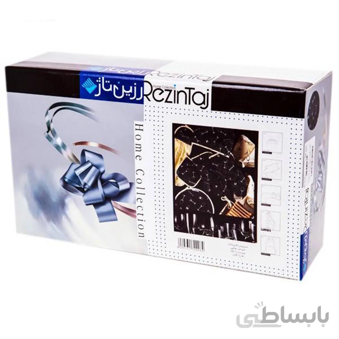 نیم ست آشپزخانه چاپی 9 تکه رزین تاژ طرح گلس