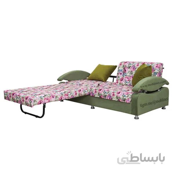 مبل تختخواب شو دونفره خواب سه نفر نشیمن مدل اپتیما دو قلو