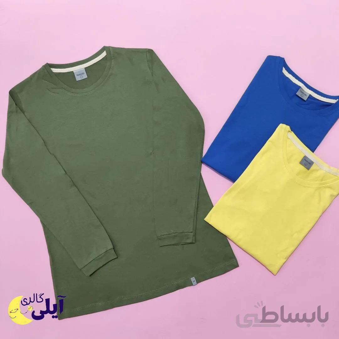 بلوز زنانه پنبه یقه گرد