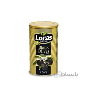 زیتون سیاه هسته دار فلزی 800 گرمی LORAS