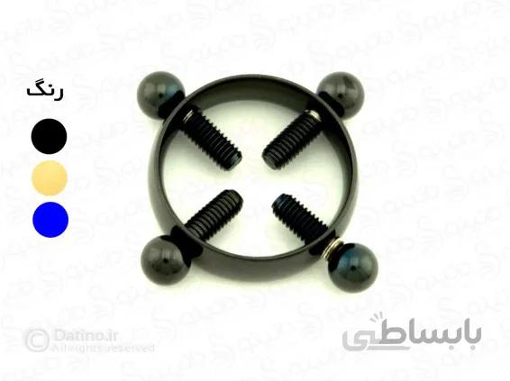پیرسینگ نیپل چهار پیچ ساده benli-p-18