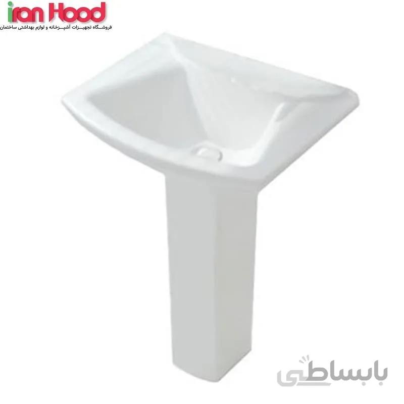 روشویی پایه دار گلسار مدل پارمیس ا Golsar Parmis wash basin