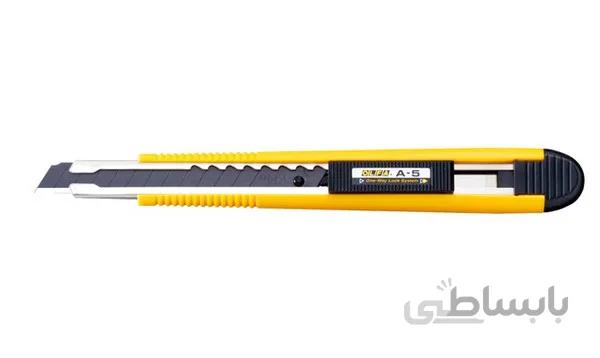 کاتر با سیستم قفل اتومات یکطرفه به همراه تیغ شکن A-5 ا cutter