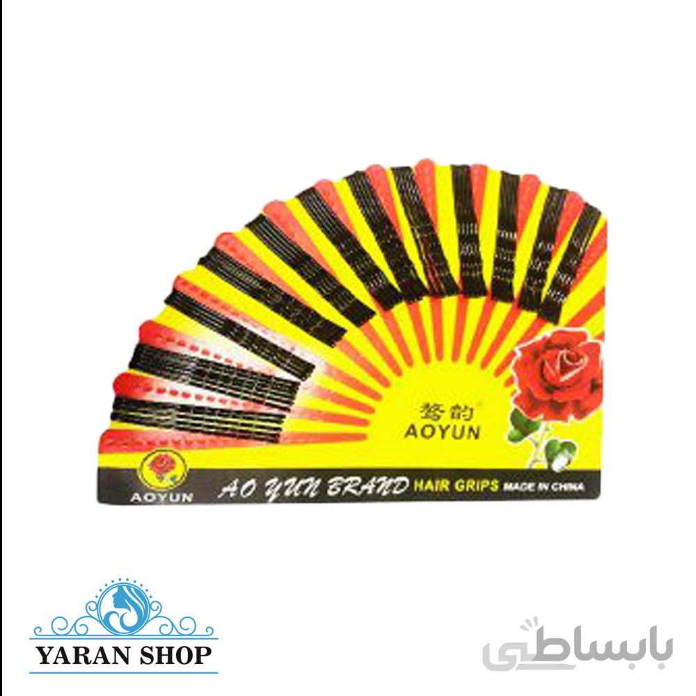 سنجاق مو گیر سر شینیون ورقه ای سایز کوچک 60 عدد