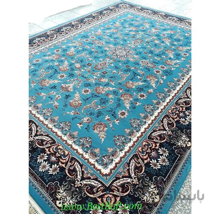 فرش کاشان افشان آبی ۷۰۰ شانه
