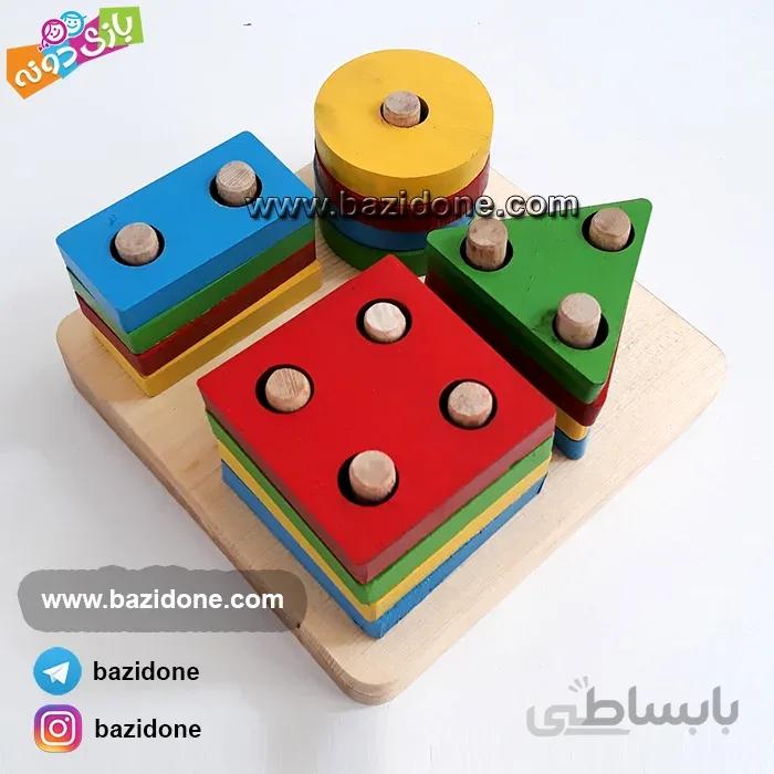 بازی مونته سوری جایگذاری اشکال مدل 4 ستون