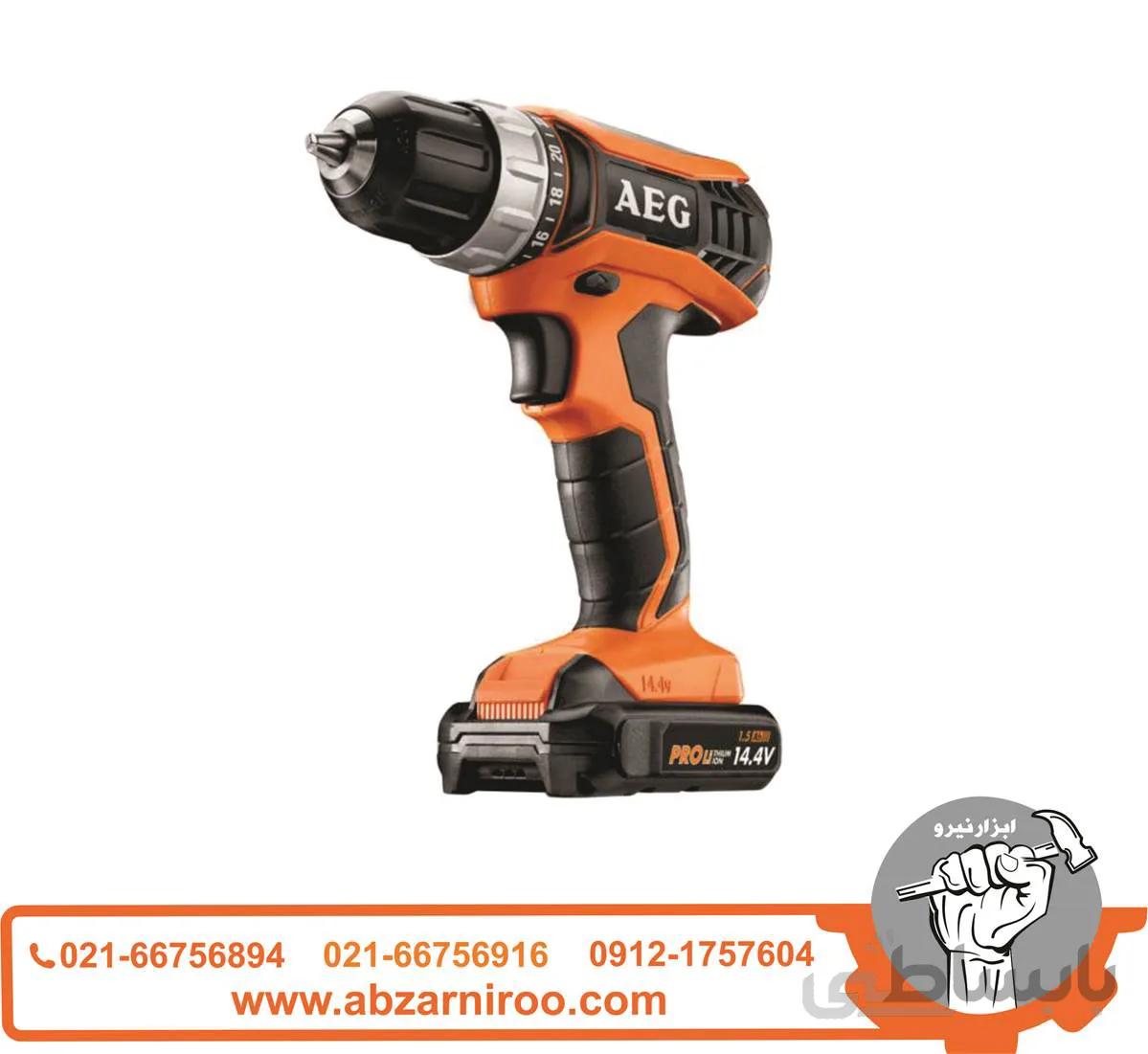 دریل پیچ گوشتی شارژی آاگ مدل BS14G3LI ا AEG BS14G3LI Cordless Drill Driver
