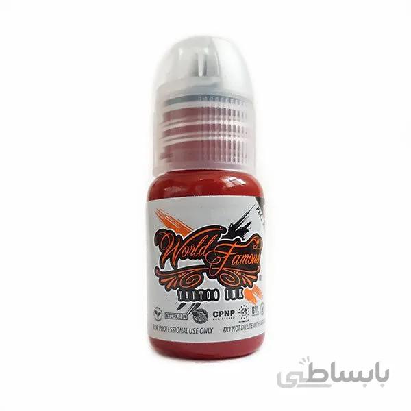 رنگ تتو ورد فیمس مدل MASTER MIKE RED رنگ قرمز حجم 15 میلی لیتر