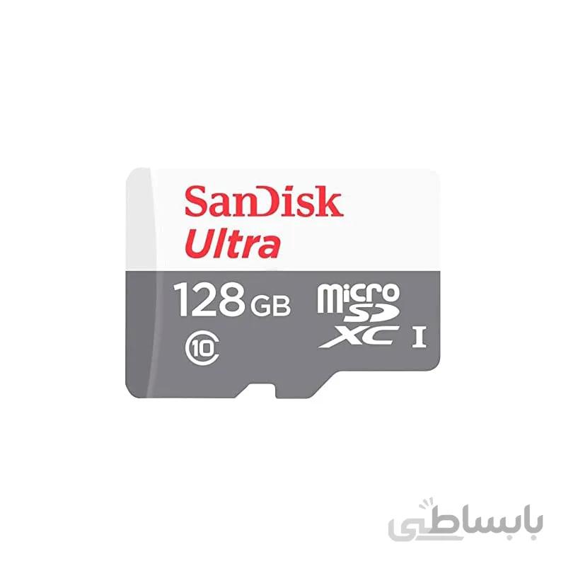 کارت حافظه microSDXC سن دیسک مدل Ultra A1 کلاس 10 استاندارد UHS-I U1 سرعت 100MBps ظرفیت 128 گیگابایت ا Sandisk Ultra A1 UHS-I Class 10 100MBps microSDXC - 128GB
