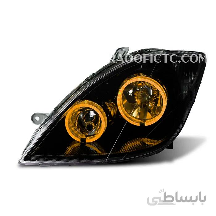 چراغ جلو تیبا طرح گلس زرد