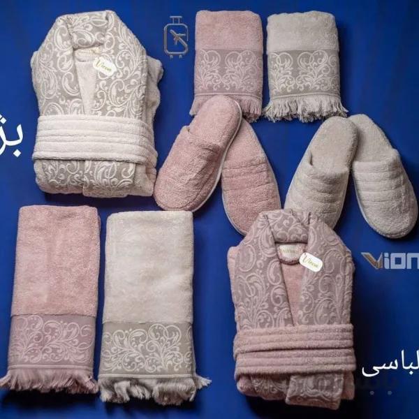 ست حوله عروس داماد کد 590325
