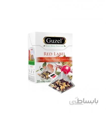 دمنوش مثلثی رد لیبل ۲۰ عددی