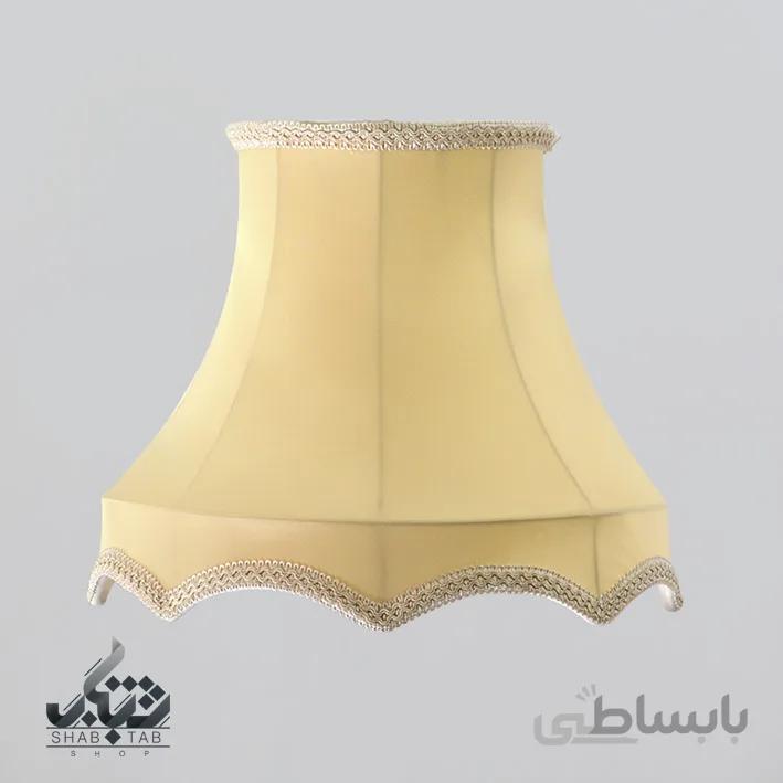 شید آباژور مدل دالبر برعکس سایز 35 کرم سیر – سرپیچ E27