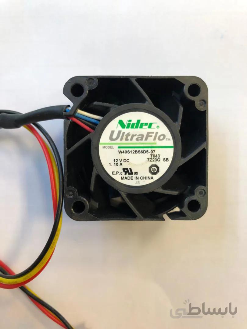 فن 4*4 Nidec Ultra Flo ماینری 12 ولت FAN 10A