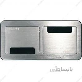 پریز برق توکار فانتونی مدل N361 نقره ای ا Desk connection panels