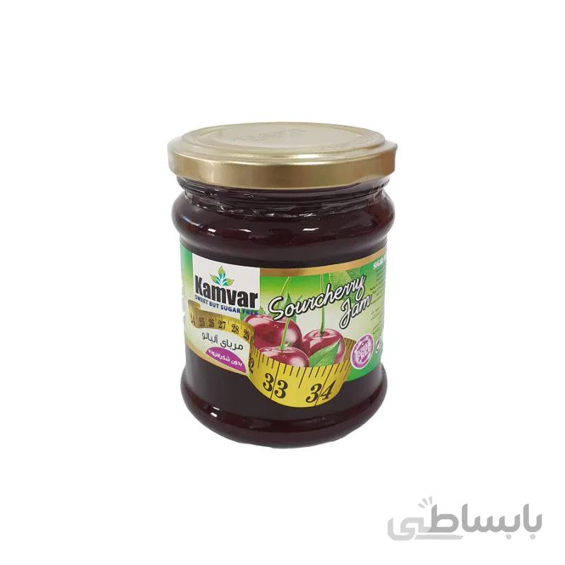 مربا آلبالو بدون قند کامور