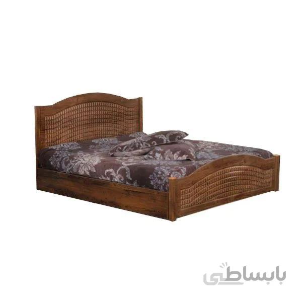 تخت خواب دونفره مدل شقایق ام دی اف سایز 200×160 سانتی متر حمل رایگان در تهران - آنتیک کاج