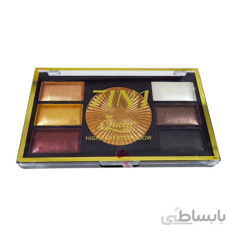 پالت سایه چشم مینی کویین به همراه هایلایتر Highlight Eyeshadow