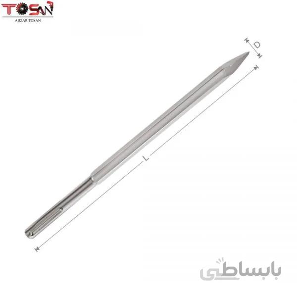 قلم چهار شیار شش گوش نوک تیز سایز 250×14