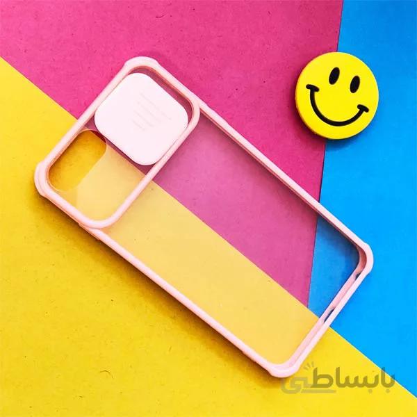 قاب پشت طلق محافظ لنز دار آیفون مدل 7PLUS / 8PLUS صورتی