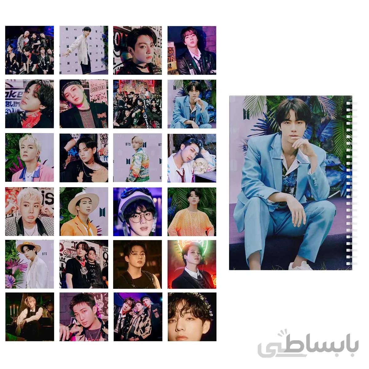 مجموعه 24 عددی فتوکارت BTS 2022 BTS Seasons Greetings به همراه دفتر یادداشت کد 10111238