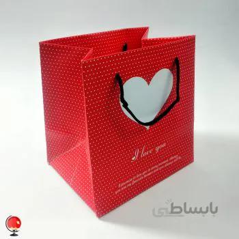 ساک هدیه فانتزی قلب قرمز