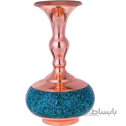 گلدان فیروزه کوب ارتفاع 20 سانتی متر کد GF-20