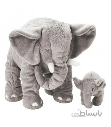 عروسک فیل ایکیا مدل LEDDJUR ست ۲ تایی