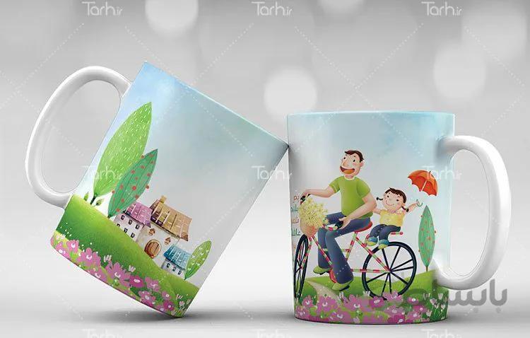 لیوان سرامیکی با طرح روز پدر