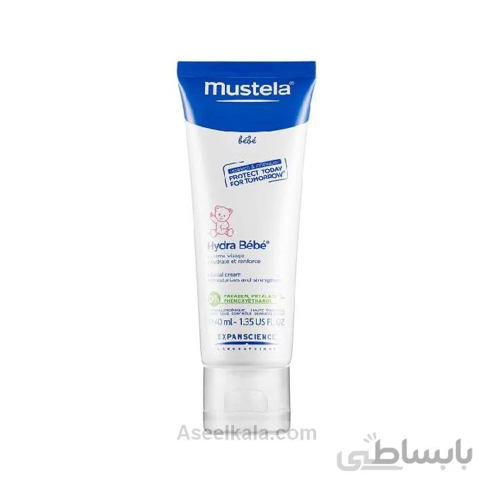 کرم مرطوب کننده پوست صورت کودک موستلا Mustela حجم 40 میل