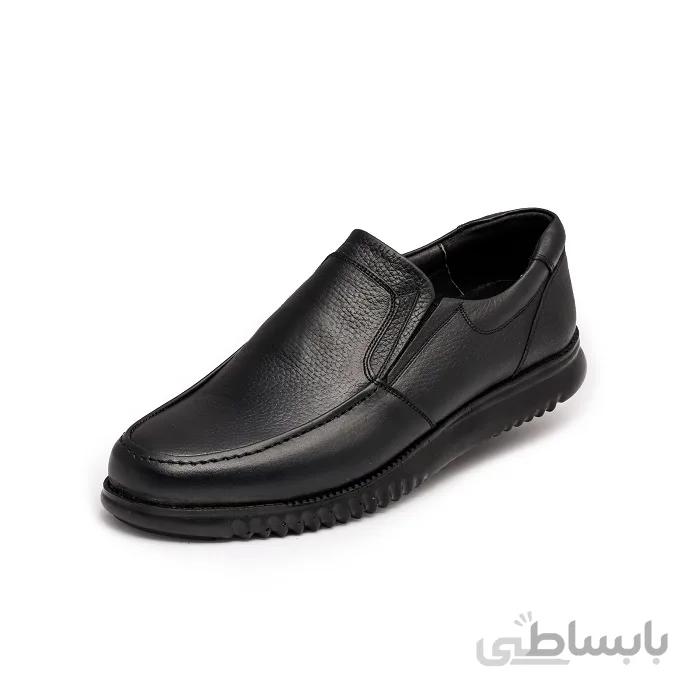 کفش چرم مردانه ماکان پلاس بی بند-1