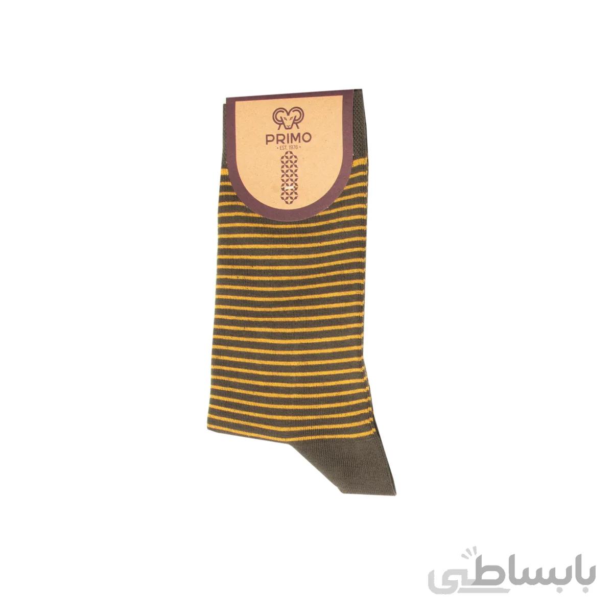 جوراب ساق بلند مردانه مدل رینگردار 98000304