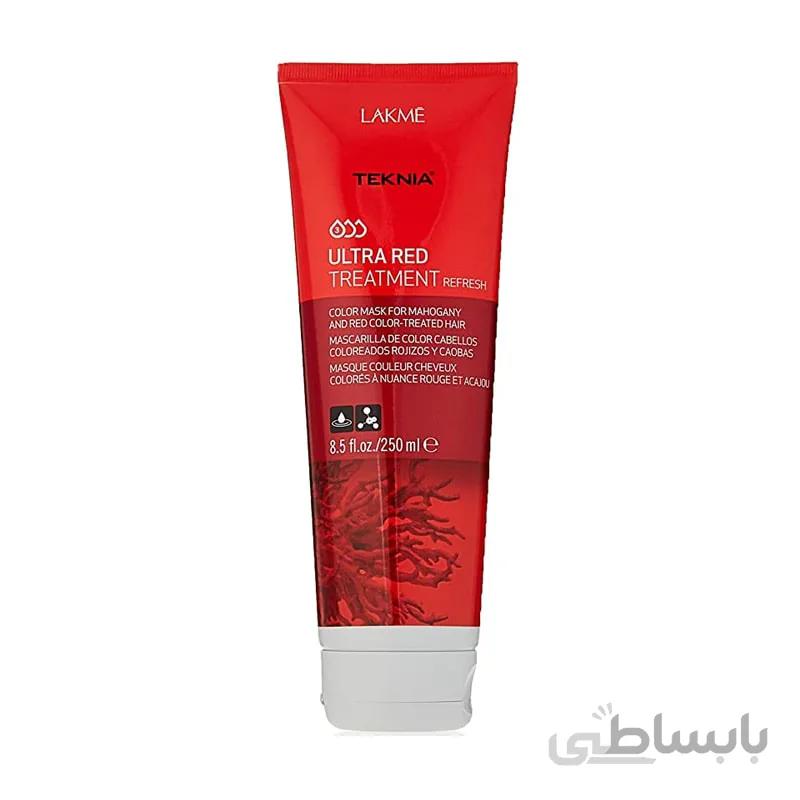 ماسک مو رنگساژ قرمز تکنیا لاکمه Lakme Teknia Ultra Red Treatment 250ml