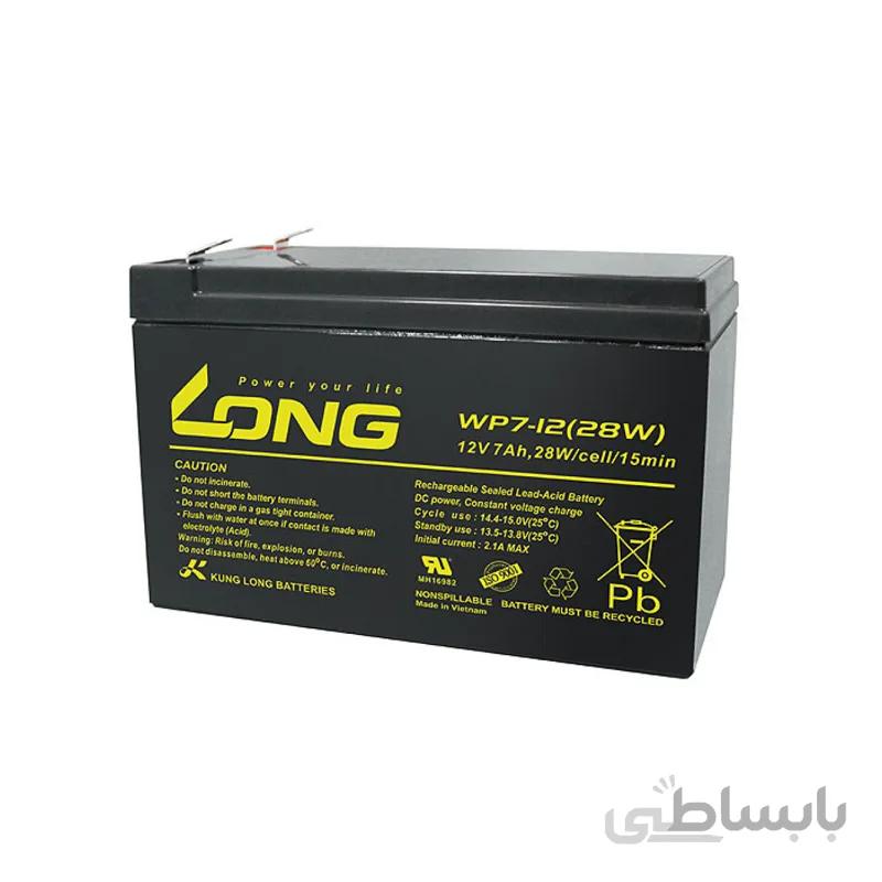 باتری 12 ولت 7 آمپرساعت Long
