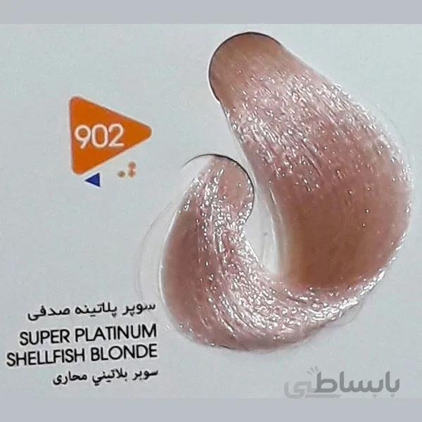 رنگ مو ویتامول Vitamol سوپر پلاتینه صدفی شماره 902 هایلایت حجم 120 میل